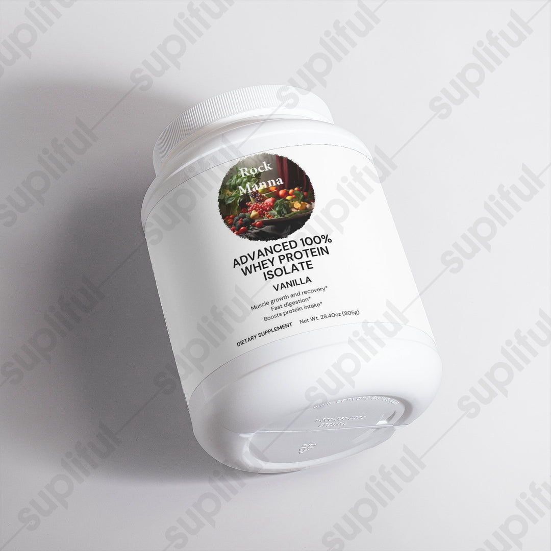 Advanced 100% Whey Protein Isolate (Vanilla) Rock Manna