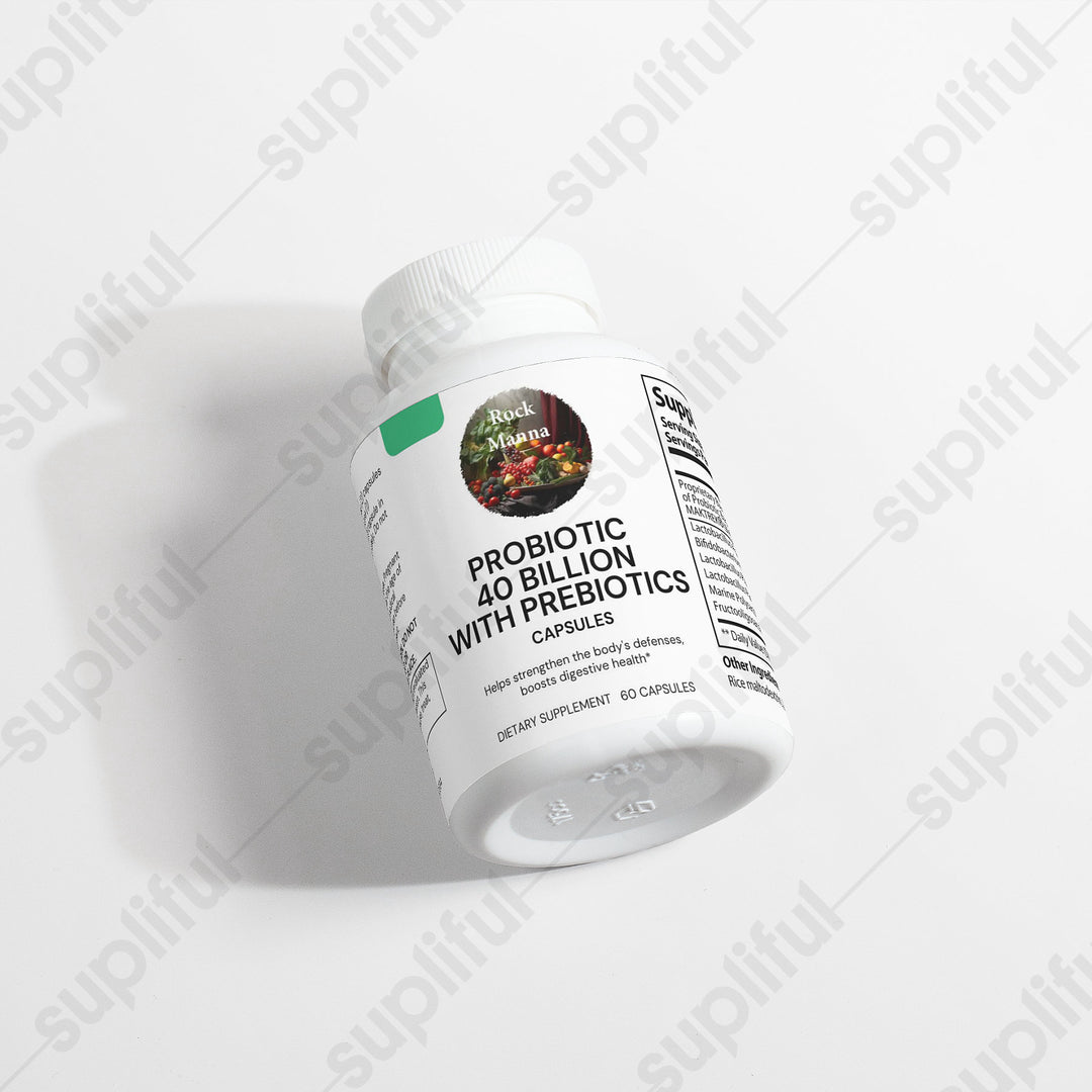 Probiotic 40 Billion CFUs with Prebiotics - SALE!!! Rock Manna