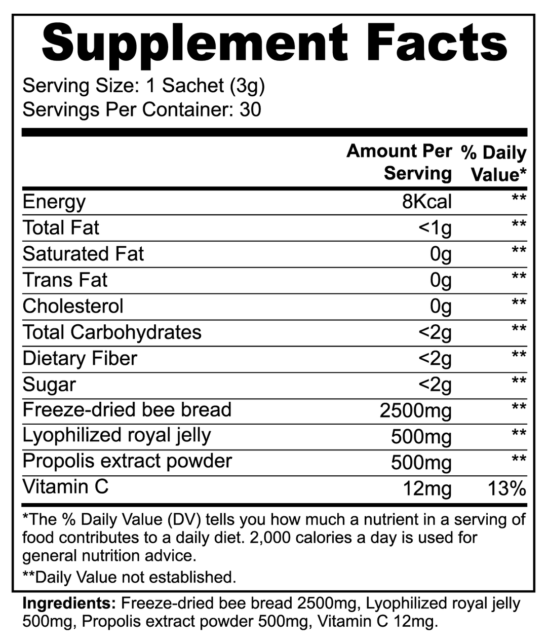 Bee Pearl Powder Rock Manna