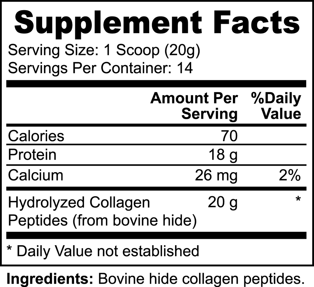 Grass-Fed Hydrolyzed Collagen Peptides Rock Manna