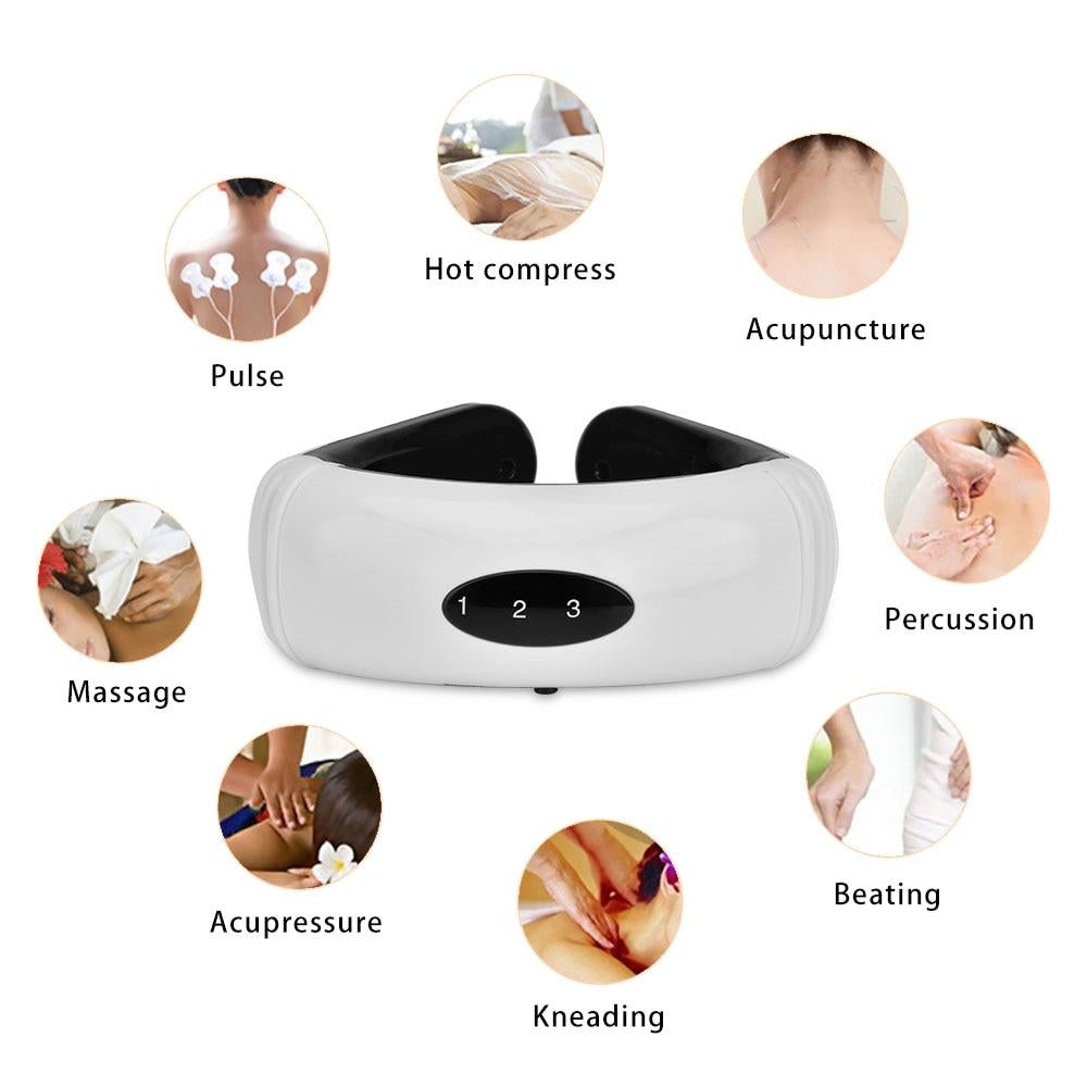 Electric Pulse Magnetic Neck Massager Rock Manna