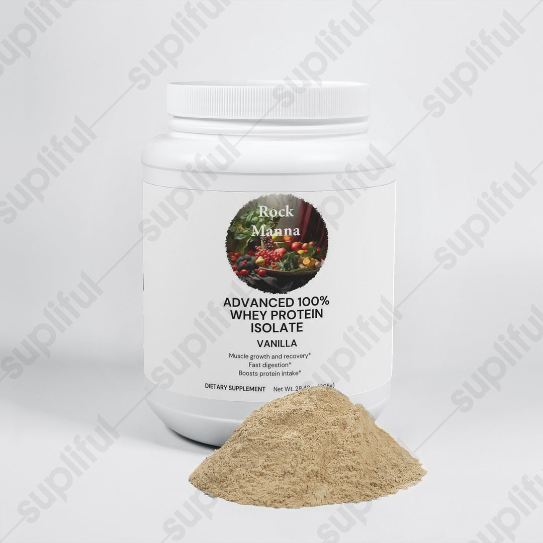 Advanced 100% Whey Protein Isolate (Vanilla) Rock Manna