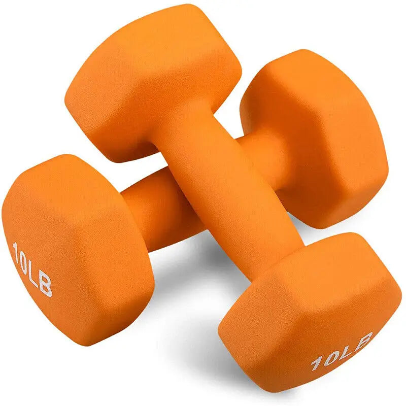 Hex Neoprene Coated Dumbbells Set 