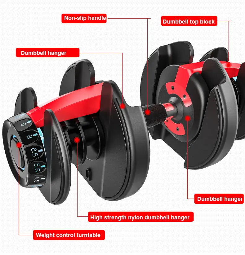 Rock Manna 5 to 52.5 lb  Adjustable Dumbbell set -Sale!! 