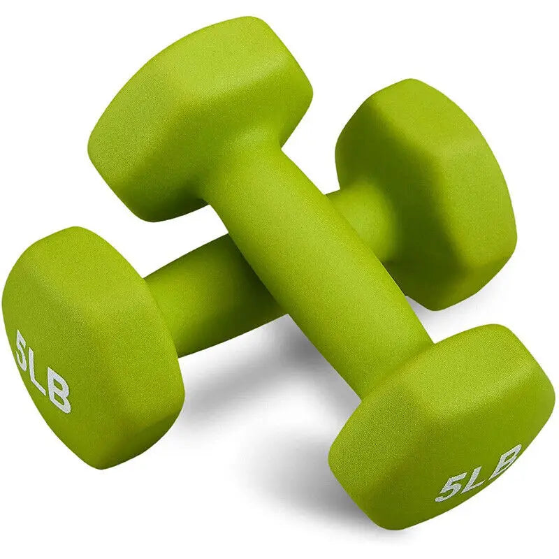 Hex Neoprene Coated Dumbbells Set 