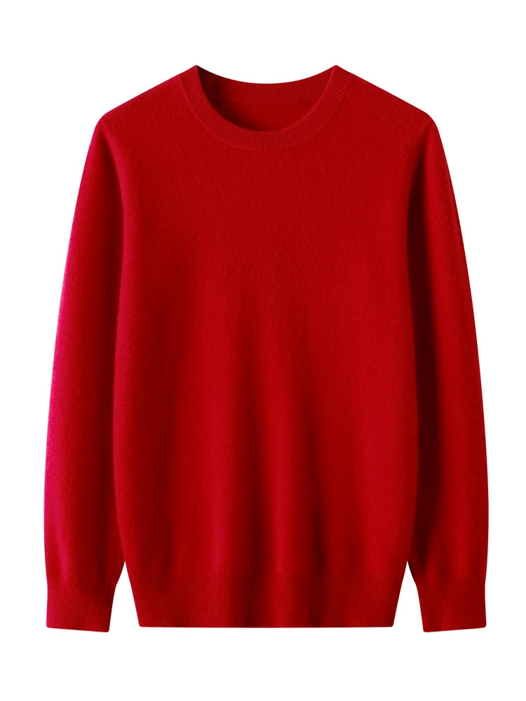 Pure Merino Wool Pullover Sweater  Rock Manna