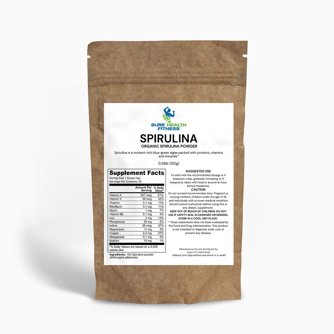 Organic Spirulina Powder  Rock Manna
