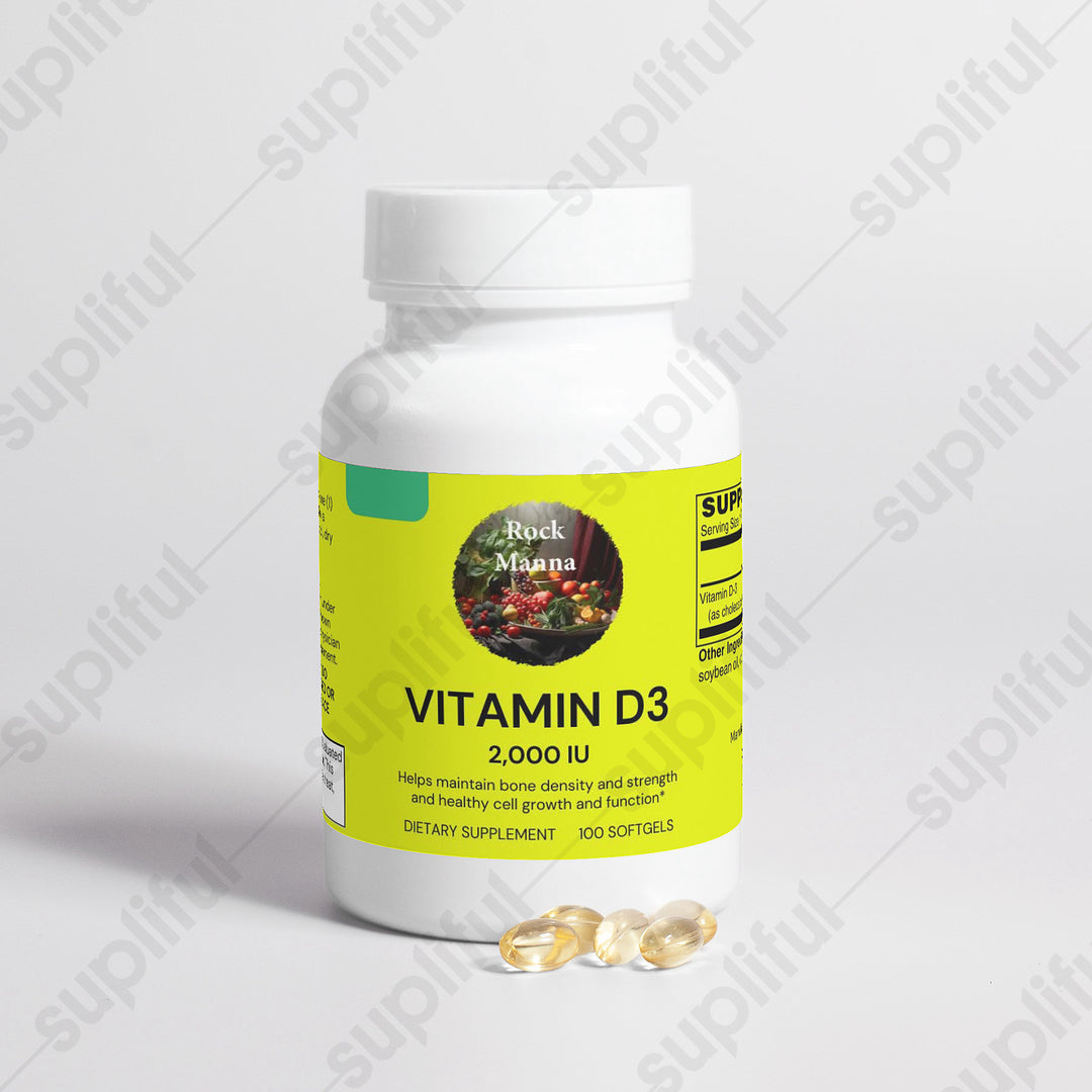 Vitamin D3 2,000 IU  - SALE!!!  Rock Manna