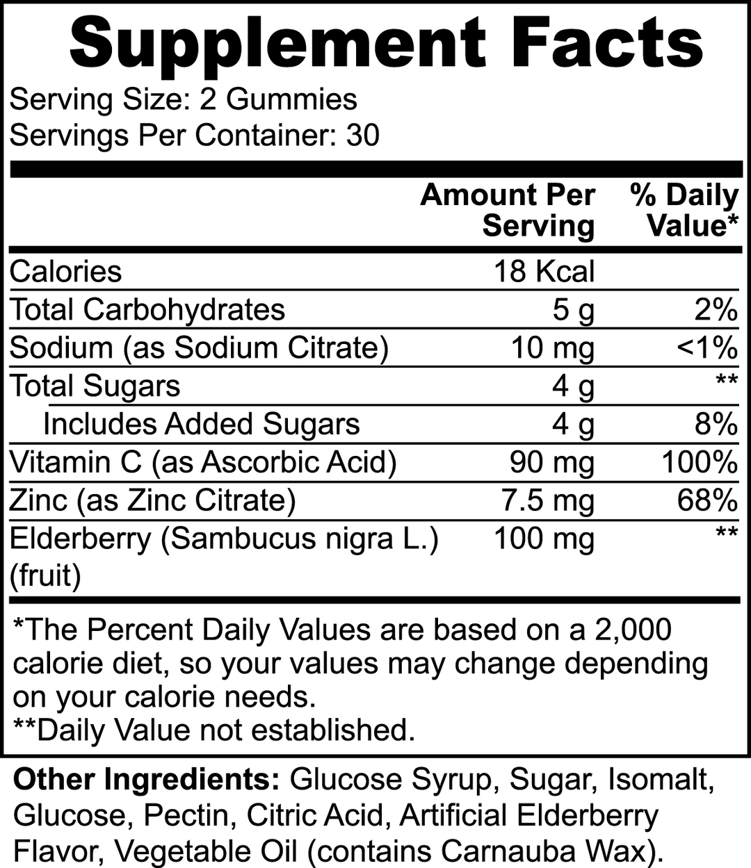 Elderberry & Vitamin C Gummies - SALE!!  Rock Manna
