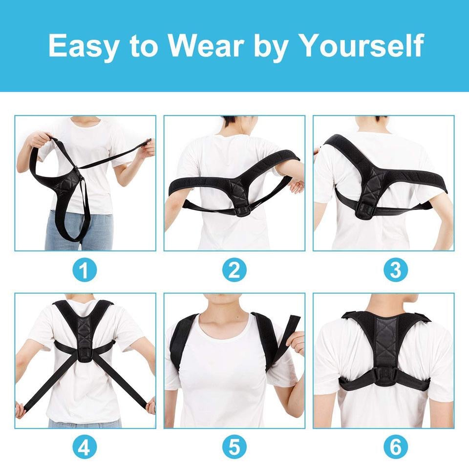 Adjustable Medical Back Posture Corrector Belt  Rock Manna